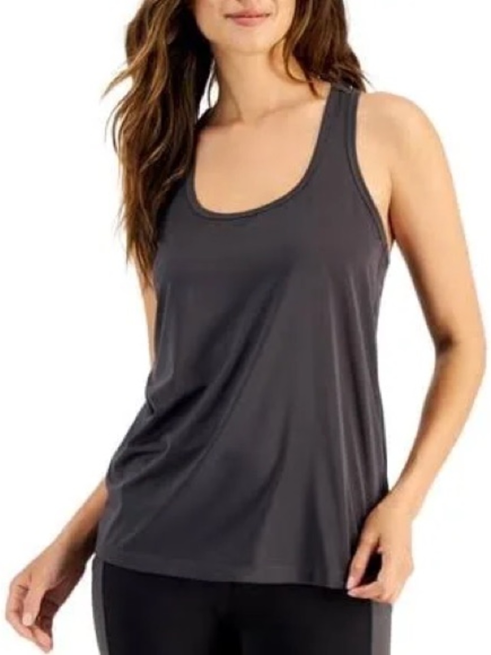 Ideology Women's Gray Scoop Neck Tank Top NWT SIZE M